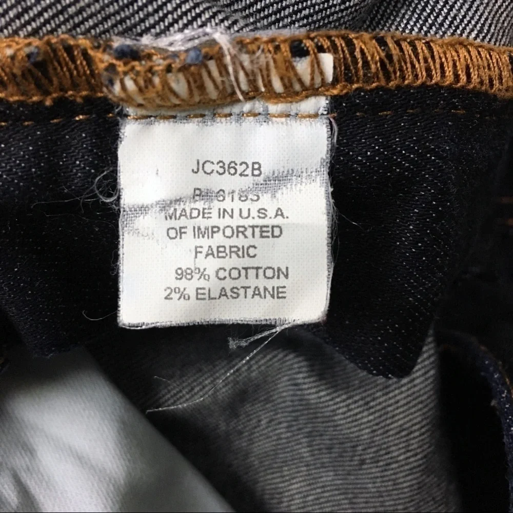 J CREW Jeans Matchstick Straight Leg Ultra Dark Wash Stretch Denim 29S Short